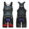 DIYUME Custom Gorilla Wrestling Singlet,Animal Pattern Powerlifting Singlet Under GI for Training