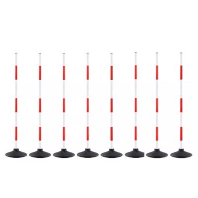 RENLXFI 3ft/4ft/5ft Height Soccer Training Slalom Poles, Agility Training Equipment with Rubber Base for Soccer Drills Dribbling Sports, Coaching Sticks(1.5m/59.1in,9packs)