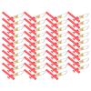 4Bags Fishing Line Sinker with Metal Snaps ABS Slider Clip Zip Boom, Braid Weight Connector Slide Rig Booms Lock Saltwater Tackle Accessories for Boat Sea Surf Sliding Rigs (red) view 2