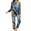 Blue Jay Womens 2 Piece Pajamas Sets Long Sleeve Sleepwear Top and Pants Loungewear view 2