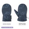 American Trends Infant Baby Gloves Winter Toddler Snow Gloves Waterproof Toddler Mittens Fleece Lined Kids Ski Mittens Navy Dinosaur M (Fits 2-3 Years) view 3