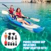 Shakven Inflatable Paddle Board Pump Adapter | Pumping Head Connector for Inflatable Kayak Paddle Board,Paddle Board SU-P Inflatable Pump Adapter Kits,9 Nozzles Included view 2