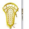 STX Aria Pro Women's Complete Lacrosse Stick,White, Strung w/Yellow Lock Pocket view 1