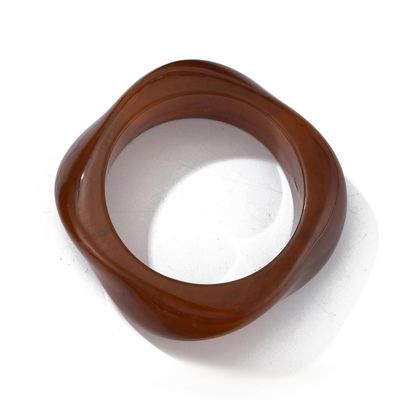 Multiple Color Square Acrylic Resin Bangle for Women Simple Transparent Resin Chunky Thick Thin Wide Bracelet Irregular Geometric Plastic Wristbands Cuff Bracelet for Women Gifts Jewelry-G