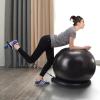 Yoga Ball Base with Resistance Bands, 55 65 75 CM Workout Balance/ Stability/ Exercise Balls Chairs for Core Strengthening Training, Gym Backless Body Sport Chair Sitting Ball(Diameter 55cm(21 3/5 inc view 1