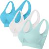 3 Packs Breathable Liftup Air Bra for Women Comfort Cool Sports Bras for Sagging Breasts Wireless Push Up Bralettes view 2