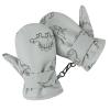 American Trends Infant Baby Gloves Winter Toddler Snow Gloves Waterproof Toddler Mittens Fleece Lined Kids Ski Mittens Grey Dinosaur M (Fits 2-3 Years) view 2