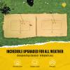 DDVLG Beach Volleyball Lines for Sand or Grass, 2inch Sand Volleyball Boundary Lines for Official Volley Ball Court 30'x60', Highly Visible, All-Weather, with Metal Anchors & Sand Bags - Red view 3
