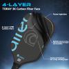 AIREO Falcon Pro L16 Pickleball Paddle, Raw Toray T700 Carbon Fiber with 16mm Polypropylene Core Pickleball Paddles, USAPA Approved Lightweight Pickle Ball Paddle view 2