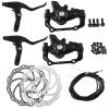 Bike Disc Brake Kit, Aluminum Front And Rear Caliper, Aluminum Alloy Brake Lever 160Mm for Rotor, Mechanic Tool-Free Pad Adjuster For Road/Mountain Bike view 1