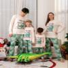 SUNNYBUY Matching Family Christmas Pajamas Set Holiday Jammies Xmas PJS for Women Men Couple and Teens, Saying Dinosaurs Women M view 4