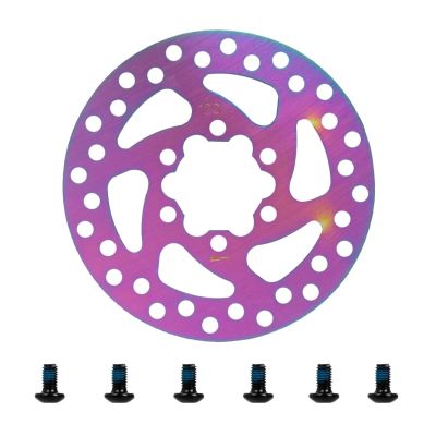 huiyany 120MM Brake Disc Compatible with NIU KQi3/KQi3 MAX/PRO KQi3 Electric Scooter 6 Holes Brake Disc Wear-Resistant with Screw Accessories(Colorful)