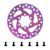 huiyany 120MM Brake Disc Compatible with NIU KQi3/KQi3 MAX/PRO KQi3 Electric Scooter 6 Holes Brake Disc Wear-Resistant with Screw Accessories(Colorful) view 1