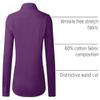 Gleeivy Purple Button Down Shirt Women Wrinkle Free Stain Shield Blouse view 4