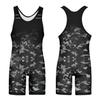 DIYUME Unisex Camouflage Custom Sublimated Singlet for Wrestling, MMA & Powerlifting, Youth Boys Mens Women's view 2