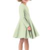 Fisoutleap Mushroom Snail Dress for Toddler Girls Back to School Casual Long Sleeve Party Dress Cartoon Twirl Dresses Teen Girls Trendy Clothes view 4