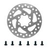 huiyany 120MM Brake Disc Compatible With NIU KQi3/KQi3 MAX/PRO KQi3 Electric Scooter 6 Holes Brake Disc Wear-Resistant With Screw Accessories(Silver) view 1