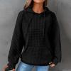 Womens Thermal Tops Long Sleeve Waffle Jacket Women Womens Knit Tank Top Summer Knit Blouses for Women Knotted Tops for Women view 2