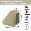 HEXIFUL Skate Bag to Carry Ice Skates, Inline Skates, Roller Skates and Quad Skates for Both Kids and Adults (Jasmine/Pink 013) view 4