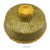 EINCORN Chinese Style Straw Bamboo Hat Oriental Hat Breathable Farmer Fishing Hat Sunshade Rainproof for Outdoor Activity, As the Picture Shows view 4
