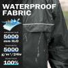 SWISSWELL Mens Waterproof Windbreaker Rain Jacket Lightweight Packable Raincoat with Hood for Golf Hiking Travel Dark Grey XL view 2