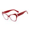 laureles Blue Light Blocking Large Frame Cat Eye Reading Glasses Women Computer Readers Magnifying Eyewear L17 (C2, +2.00 Magnification) view 1