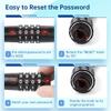 Bicycles, Motorbikes, Electric Scooters, Anti-Theft Chain Lock, for Doors, Gates, Fences, Security Resettable Bike Lock, 36-Inch Bike Chain Lock, 4-Digit Combination Bicycle Lock view 4
