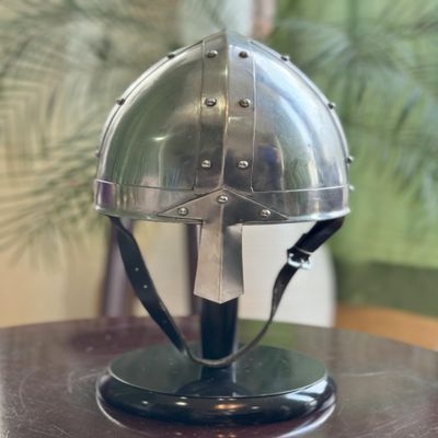 IOTC ARMOURY Medieval Nasal Helmet SCA Norman Viking Costumes Silver Viking Knight Helmet