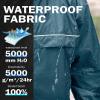 SWISSWELL Mens Waterproof Windbreaker Rain Jacket Lightweight Packable Raincoat with Hood for Golf Hiking Travel Lake Blue Large view 2