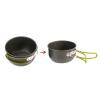 ChengyuWei Compact Aluminium Alloy Pot Set with Foldable Handgrip and Storage Bag, Ideal for Outdoor Camping and Survival, Features Heat Insulating Handle and Material, includes view 3