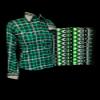 EQUINE OVERSEAS Western Showmanship Horsemanship Pleasure Show Shirt and Matching Show pad - Green Plaid (US, Alpha, Medium, Regular, Regular, Green Plaid) view 2