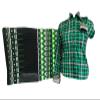 EQUINE OVERSEAS Western Showmanship Horsemanship Pleasure Show Shirt and Matching Show pad - Green Plaid (US, Alpha, Medium, Regular, Regular, Green Plaid) view 3