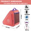 HEXIFUL Skate Bag to Carry Ice Skates, Inline Skates, Roller Skates and Quad Skates for Both Kids and Adults (Peach/Purple 012), HXFSKB000 view 4