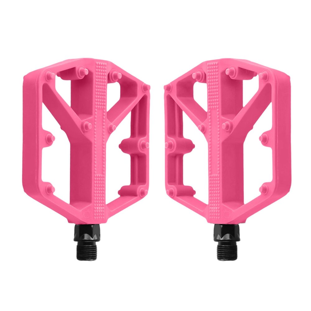 Mountain Bike Pedals Aluminum Flat Pedals AL6061 with DU Bearings Anti-Slip Road Bike Pedals Non-Slip Wear Resistant Cycling Pedals Accessories Compatible with Most Bikes(Pink)