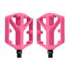 Mountain Bike Pedals Aluminum Flat Pedals AL6061 with DU Bearings Anti-Slip Road Bike Pedals Non-Slip Wear Resistant Cycling Pedals Accessories Compatible with Most Bikes(Pink) view 1
