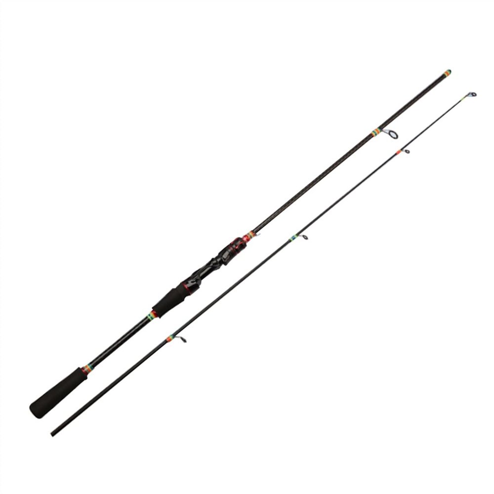 HDNSYNE Fishing Poles Fishing Rod Lure Rod 2 Section FRP Spinning/Casting Rod Sea Boat Fishing Rod Fishing Rod 1.68 1.8M 2.1M Fishing Rod and Reel Combos
