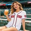 98 Baseball Jersey Shirt Women Fan Tshirts Country Vintage Jersey Button Down Short Sleeve Tops Active Shirts White view 3