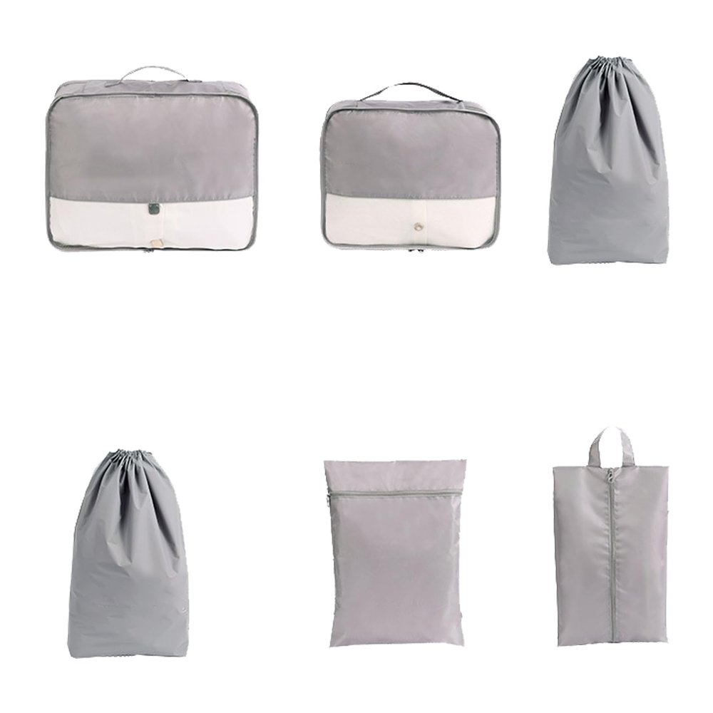 6pcs Travel Storage Bag Set,Travel Packing Organizers,Waterproof Luggage Packing Bags,Lightweight Portable Suitcase Organizer Bags for Storing Clothes Cosmetics Toiletries Shoes