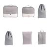 6pcs Travel Storage Bag Set,Travel Packing Organizers,Waterproof Luggage Packing Bags,Lightweight Portable Suitcase Organizer Bags for Storing Clothes Cosmetics Toiletries Shoes view 1