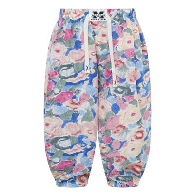 Xnihocha Kids Boys Girls Elastic Waistband Printed Harem Pants Summer Beach Bloomers Trousers Type A 5-6 Years