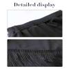 Avrigirl Black Ruffle Hip Dance Skirt for Girls Latin, Ballroom, Fringe Salsa Skirt with Underpants for Training, Performance view 4
