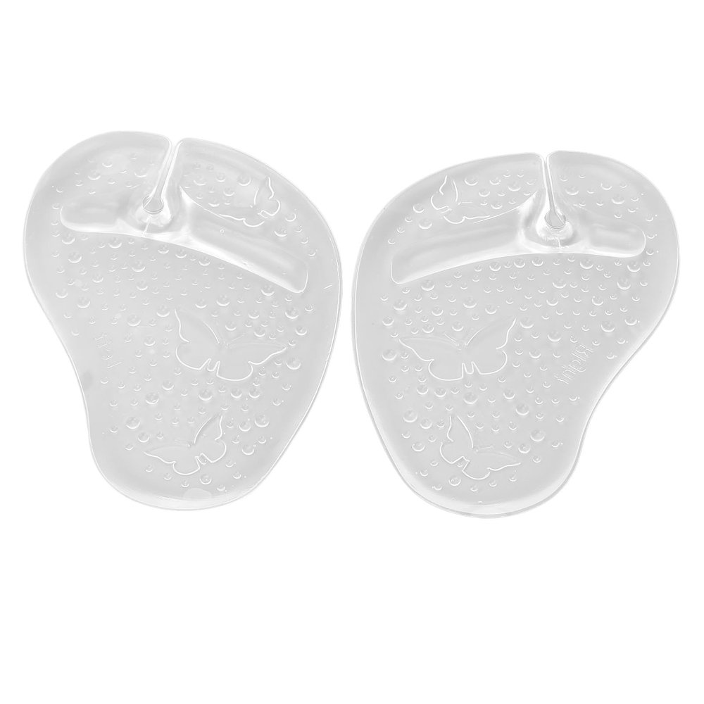 Pattern Gel Metatarsal Pad Toe Protector, Non Slip Abrasion Forefoot Cushion Insert, with Transparent Adhesive Strip, for Flip Flop