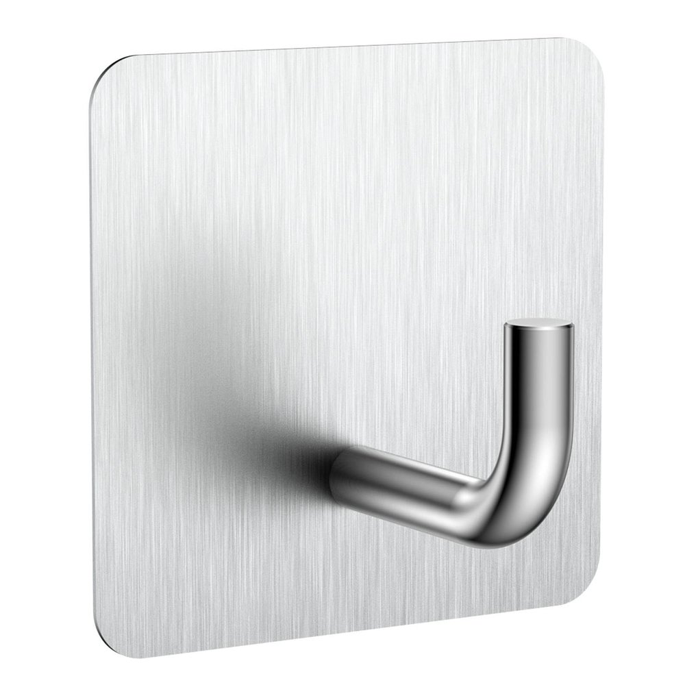 KRUI 1 Pcs Adhesive Wall Hooks for Emergency Fire Blankets, Heavy Duty Stainless Steel Wall Hanging Hooks Waterproof and Fireproof for Home Kitchen Bathroom Office