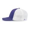 Pacific Headwear Trucker Flexfit Cap, Purple/White, XS view 4