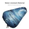 Moon Over Ocean Waterproof Bike Seat Cover Rainproof and Dust Resistant Bike Seat Saddle Cover Bicycle Seat Cushion Protector with Drawstring view 4