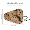 Food Chocolate Chip Biscuits Waterproof Bike Seat Cover Rainproof and Dust Resistant Bike Seat Saddle Cover Bicycle Seat Cushion Protector with Drawstring view 2