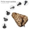 Food Chocolate Chip Biscuits Waterproof Bike Seat Cover Rainproof and Dust Resistant Bike Seat Saddle Cover Bicycle Seat Cushion Protector with Drawstring view 3