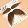 Itscolofy Mustache Self Adhesive and Eyebrows Set, Stick On Mustache Costume, Beard Material Novelty for Halloween Costume Festival Party (Brown) view 2