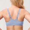 DELIMIRA Women's Front Closure Racerback Plus Size Bra Moonlight Blue 40C view 2