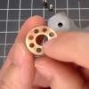 IGRIXLSD 4PCS Custom Brass Gasket Fits for Chris Reeve Large Sebenza, Umnumzaan, Copper Washers DIY Replacement Accessory view 4